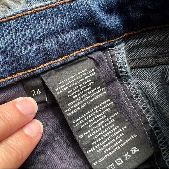 NWOT J.Brand Skinny Jeans, distressed, cropped, high waist CUT 12677 Sz 24 - Picture 11 of 12